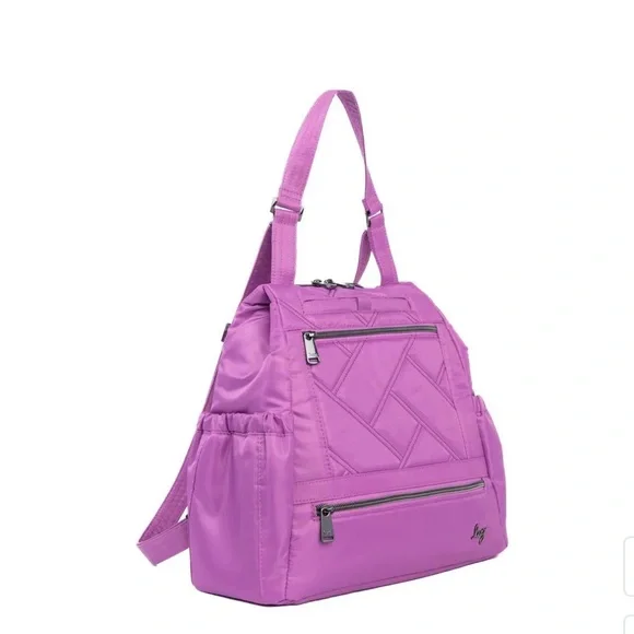 Lug Skyhop Convertible Backpack - Acai Berry NWT - Picture 2 of 11